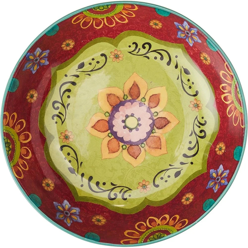 Tunisian Sunset 13.25" Ceramic Serving Bowl, 128 oz