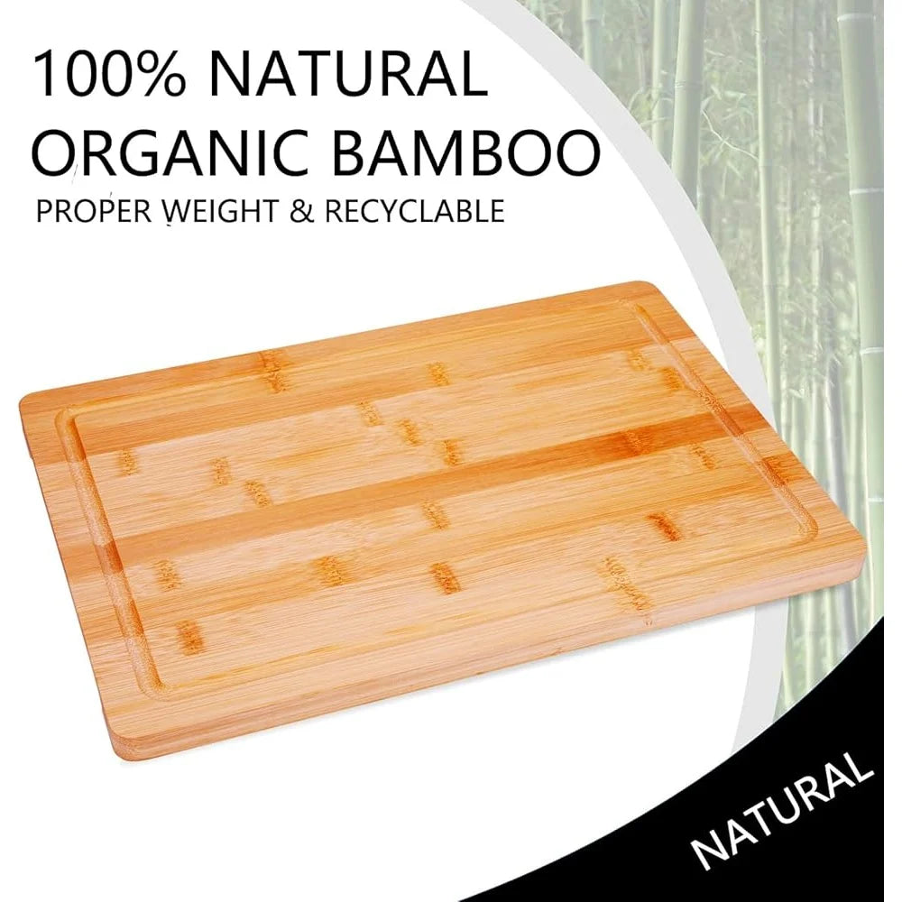 3 Pc Bamboo Cutting Board Set