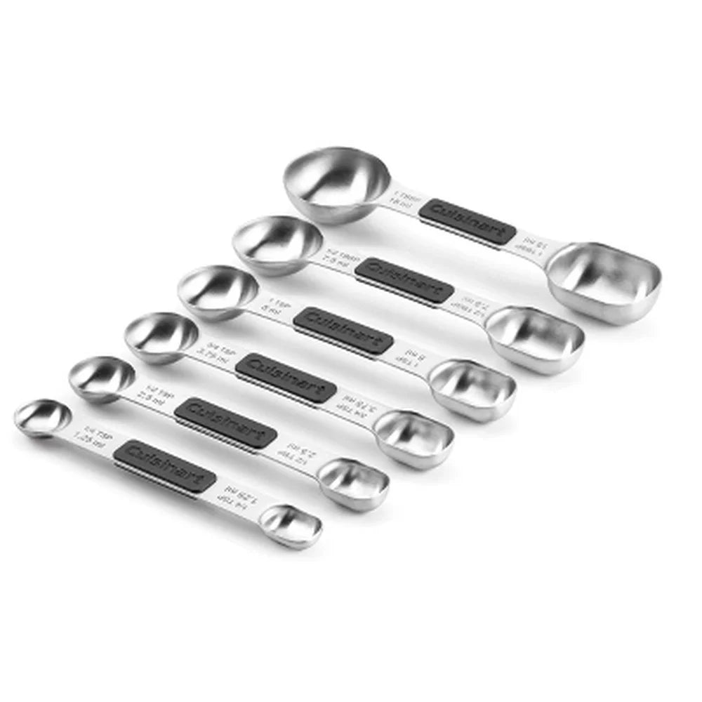 6pc Magnetic Stainless Steel Measuring Spoons, Nesting Design