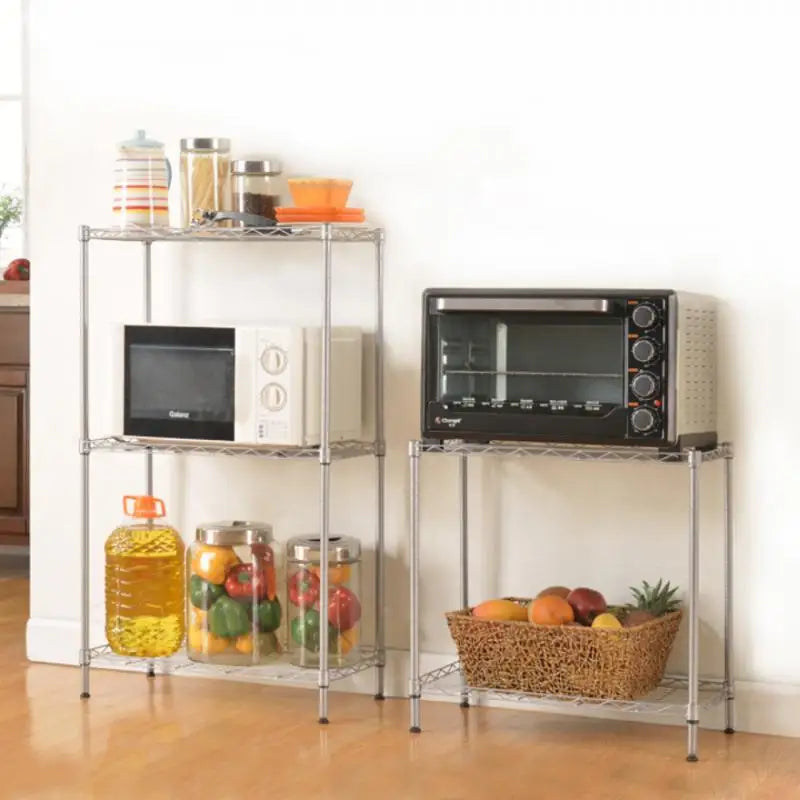 Metal Kitchen Storage Rack, Multifunctional - 4/5 Tiers