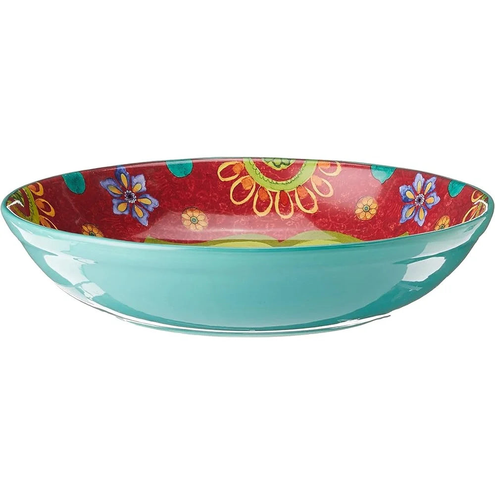 Tunisian Sunset 13.25" Ceramic Serving Bowl, 128 oz