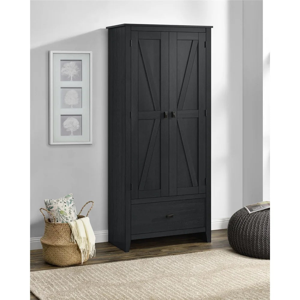 30 Inch Storage Cabinet w/Adjustable Shelves, Freestanding