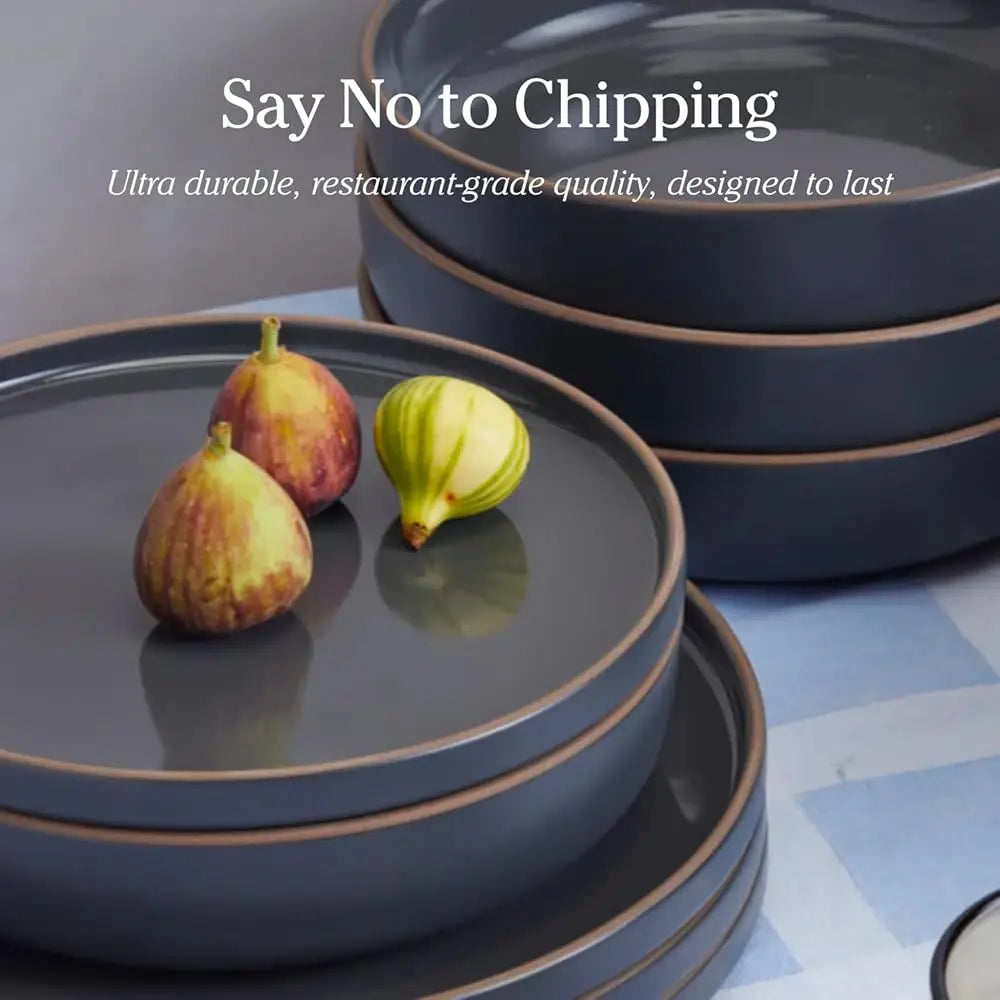 Dinner Bowls - Set Of Four 8.5"" Handcrafted Ceramic