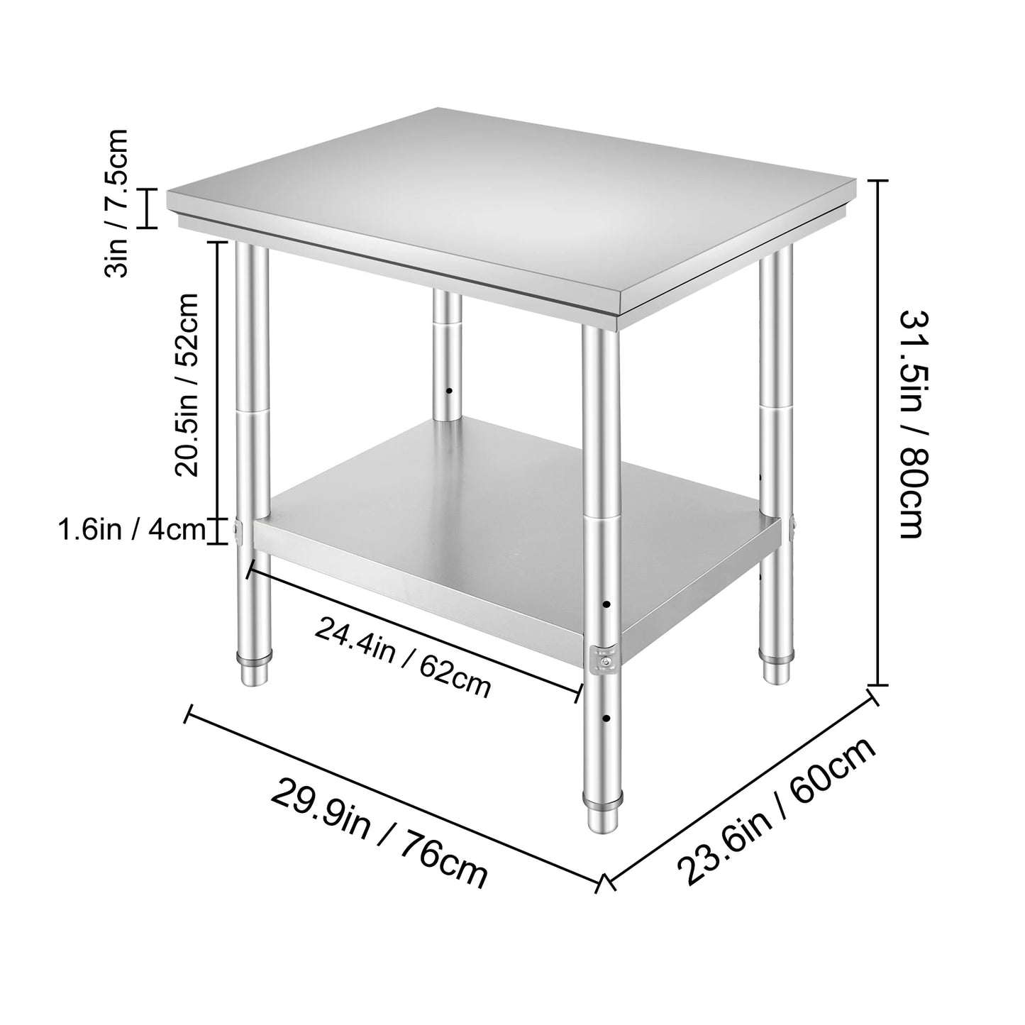 Stainless Steel Commercial Kitchen/Catering Worktable