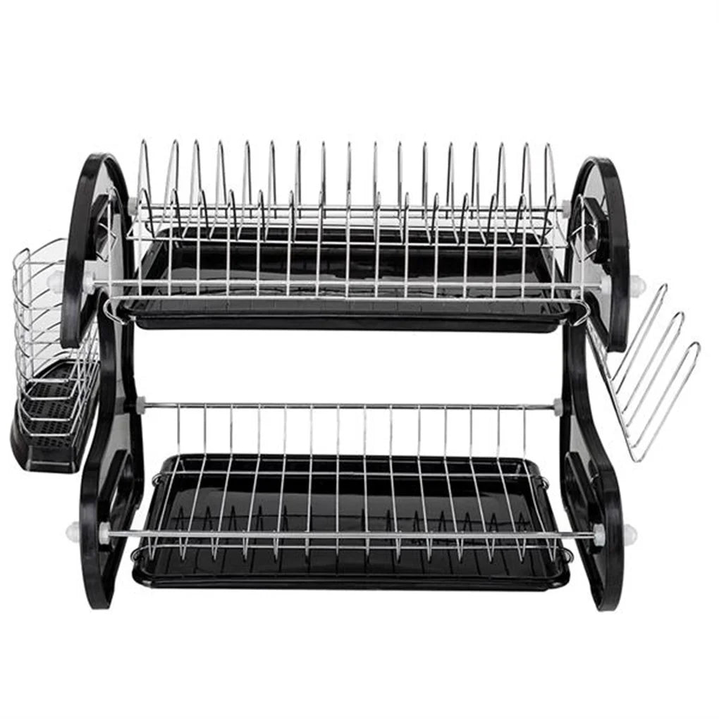 Multifunctional Dual Layers Dish Storage/Drying Rack