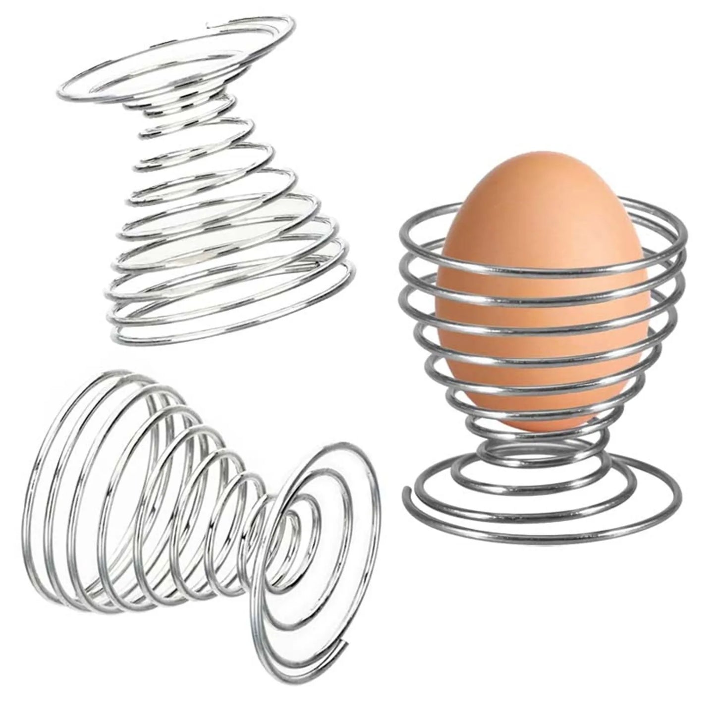 Stainless Steel Spring Boiled Egg Holder