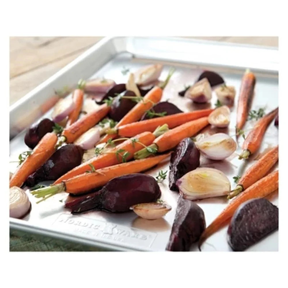 Durable Aluminum Half Sheet Baking Pan, 17.9 x 12.9 Inches