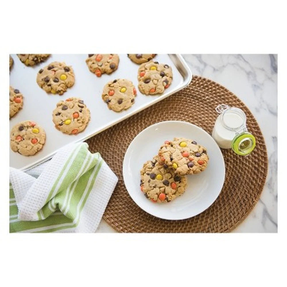 Durable Aluminum Half Sheet Baking Pan, 17.9 x 12.9 Inches