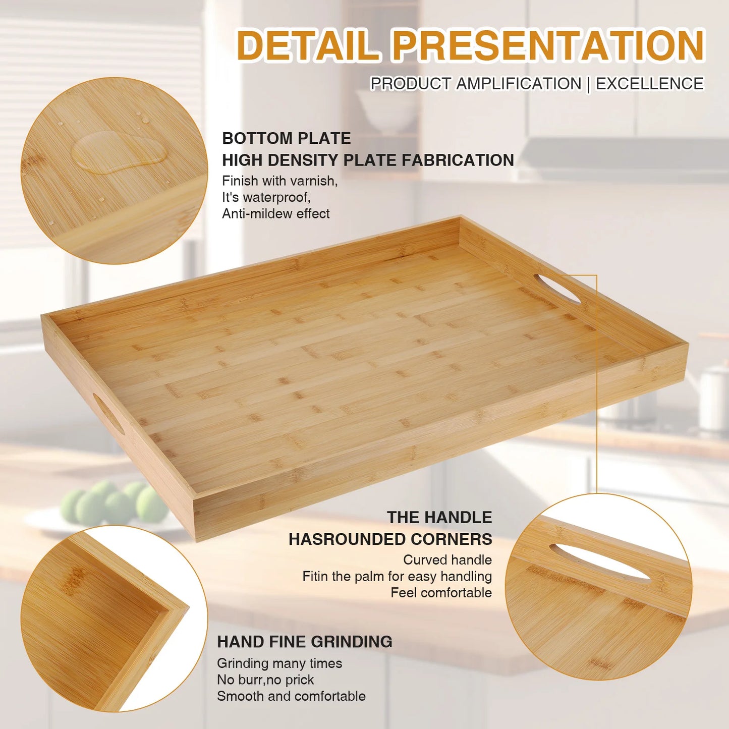Bamboo Kitchen Sink Cover & Large Charcuterie Board