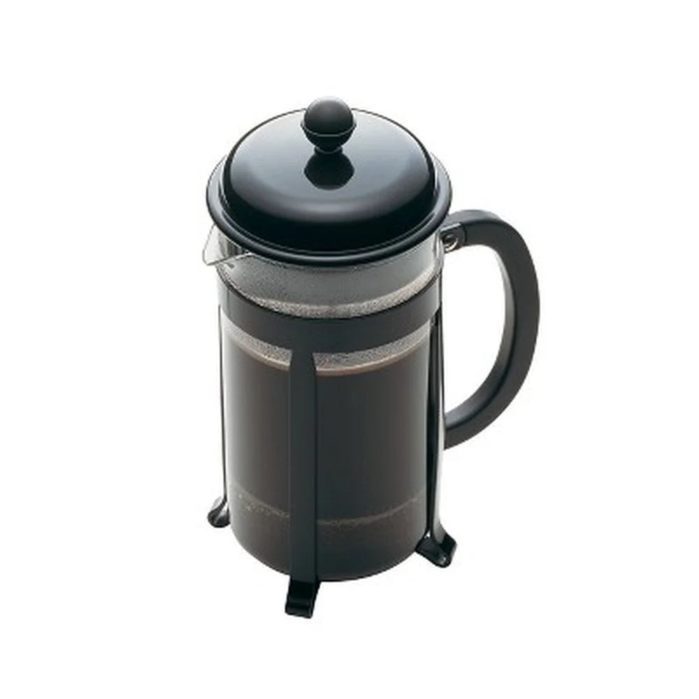 8 Cup Java French Press Coffee Maker w/Battery Frother, Measuring Spoon, and Sand Timer