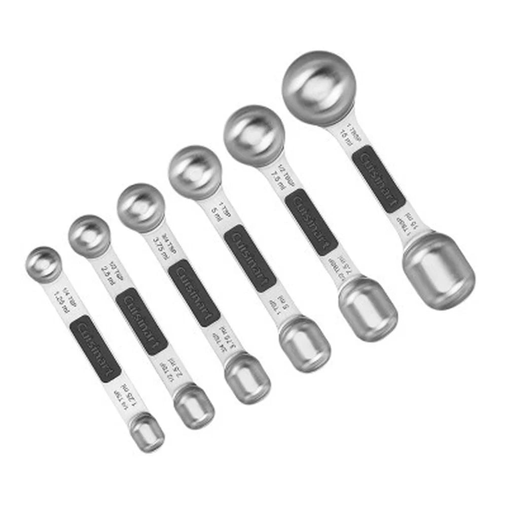 6pc Magnetic Stainless Steel Measuring Spoons, Nesting Design