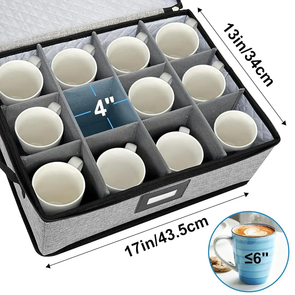 China Storage Containers, Hard Shell With Felt Dividers For Plates
