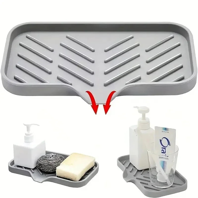 Silicone Sink Tray With drain