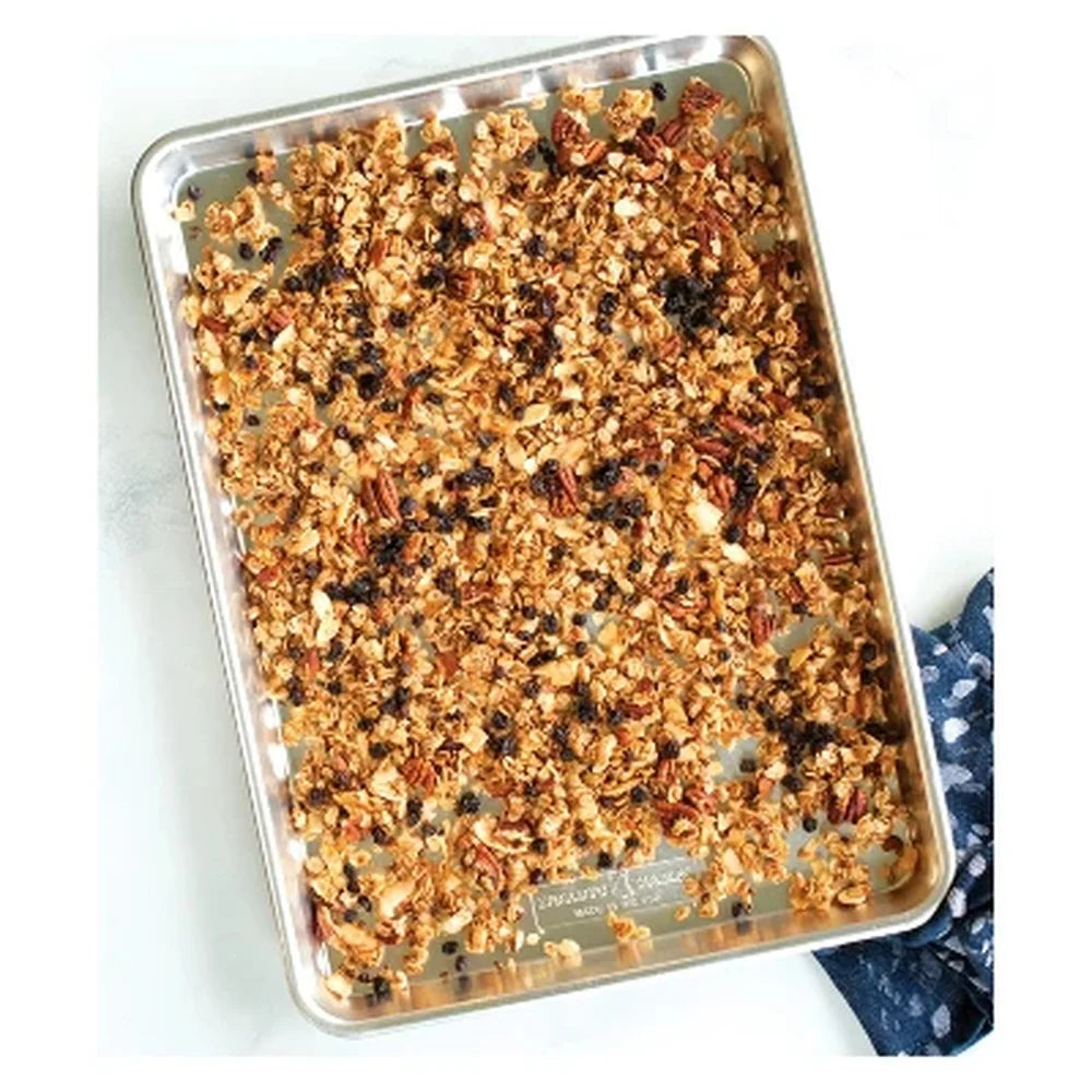 Durable Aluminum Half Sheet Baking Pan, 17.9 x 12.9 Inches