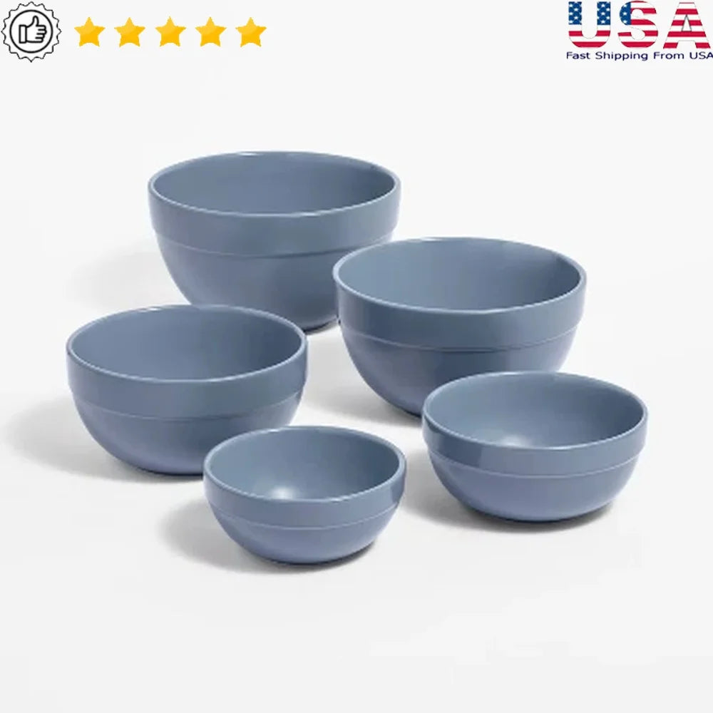 5pc Ceramic Mixing Bowl Set