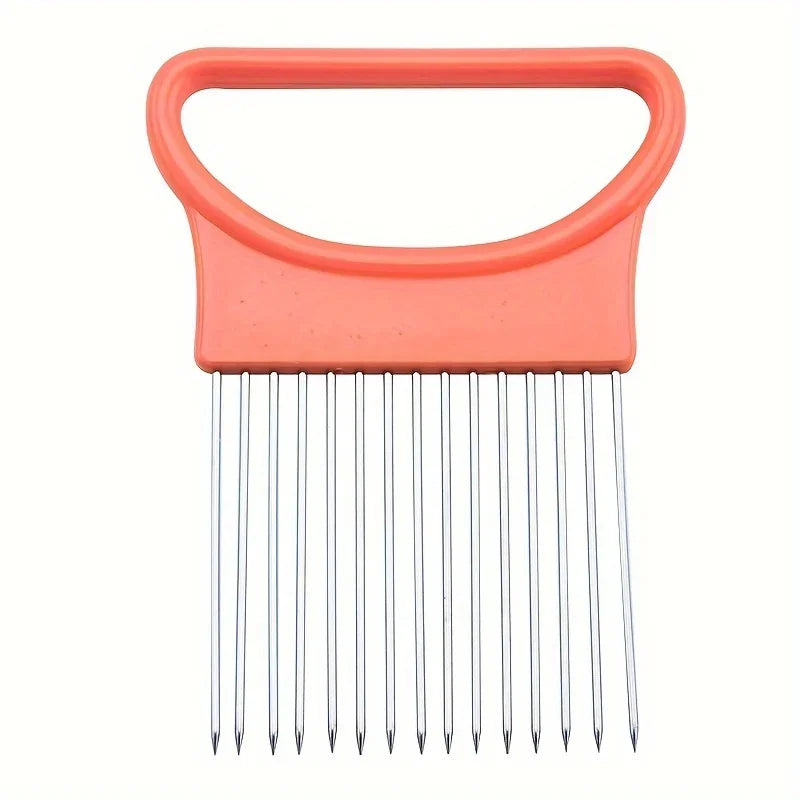 Stainless Steel VeggieHolder for Safe Cutting