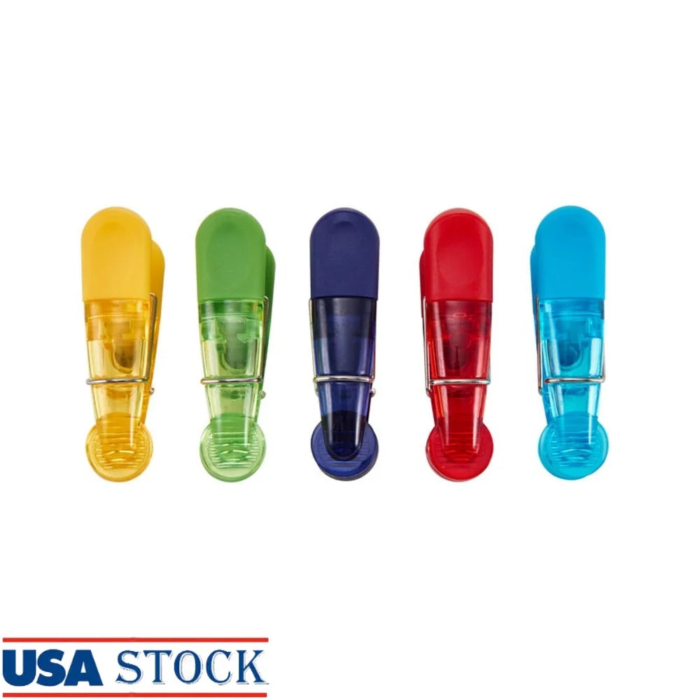 5 Count Translucent Plastic Magnetic Kitchen/bag Clips