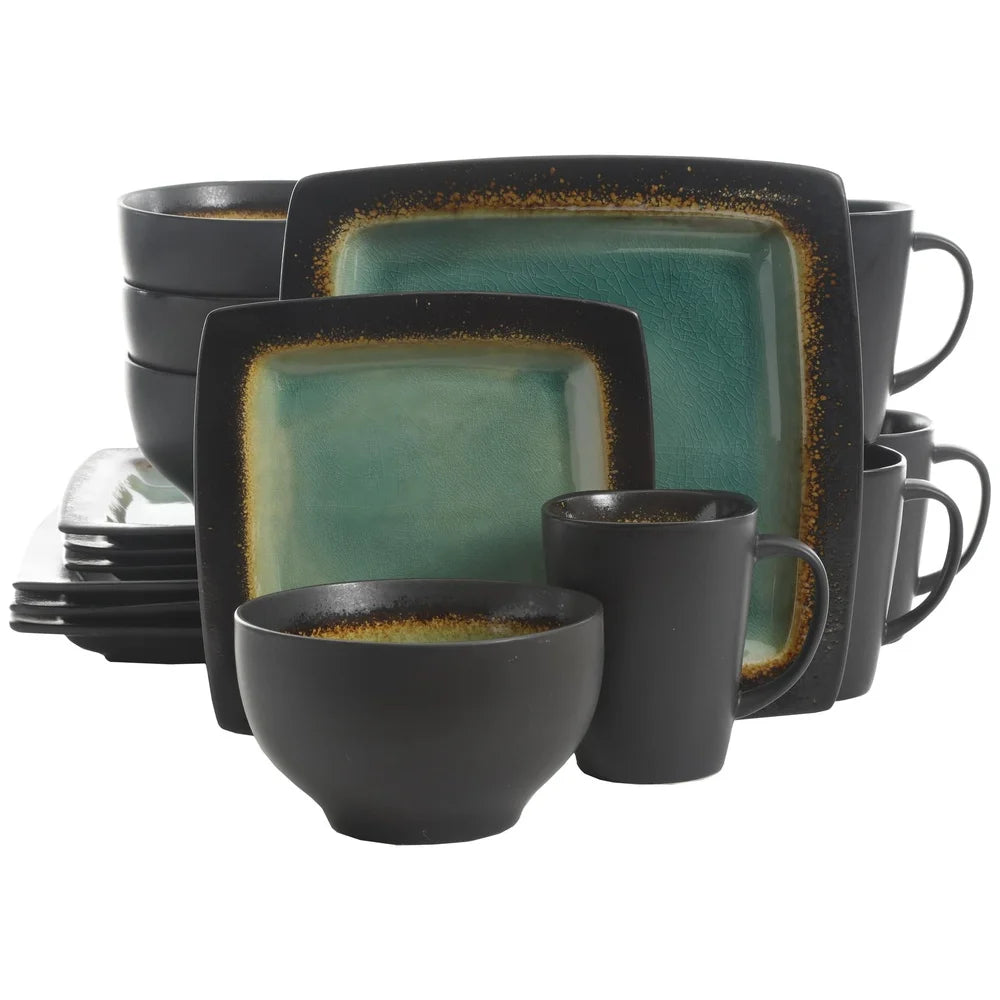 32 Piece Dinnerware Set - Dinner Plates, Mugs, Bowls, Dessert Plates