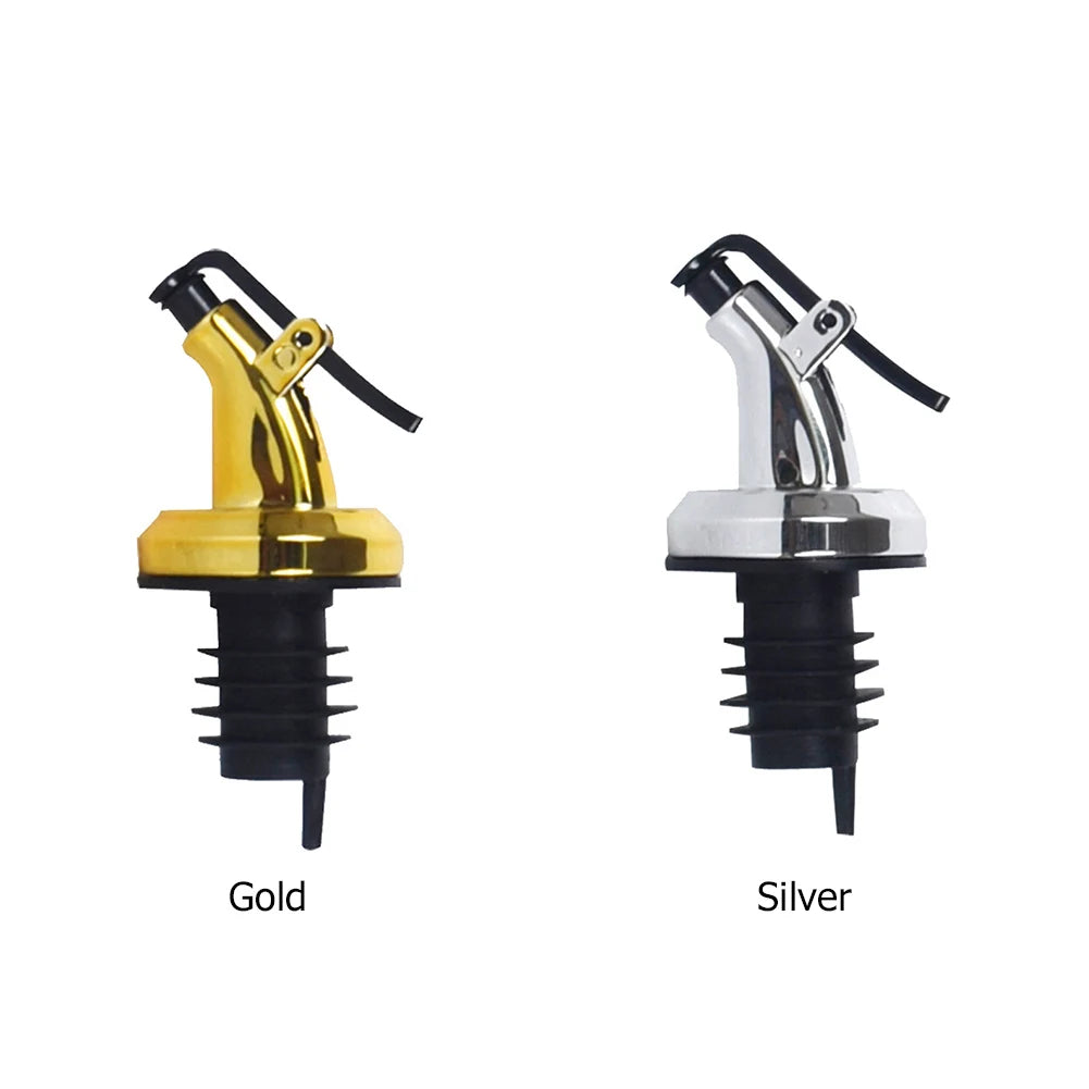 Leak-proof Plastic Vinegar & Oil Bottle Pour Spout w/Stopper