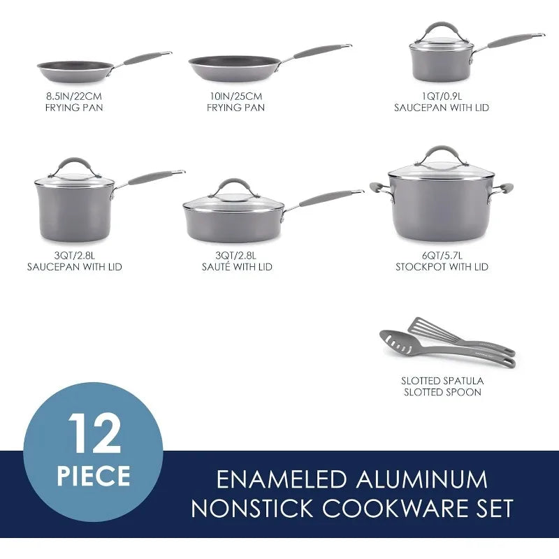 Rachael Ray Cucina Nonstick Cookware Set, 12 pc - 16802