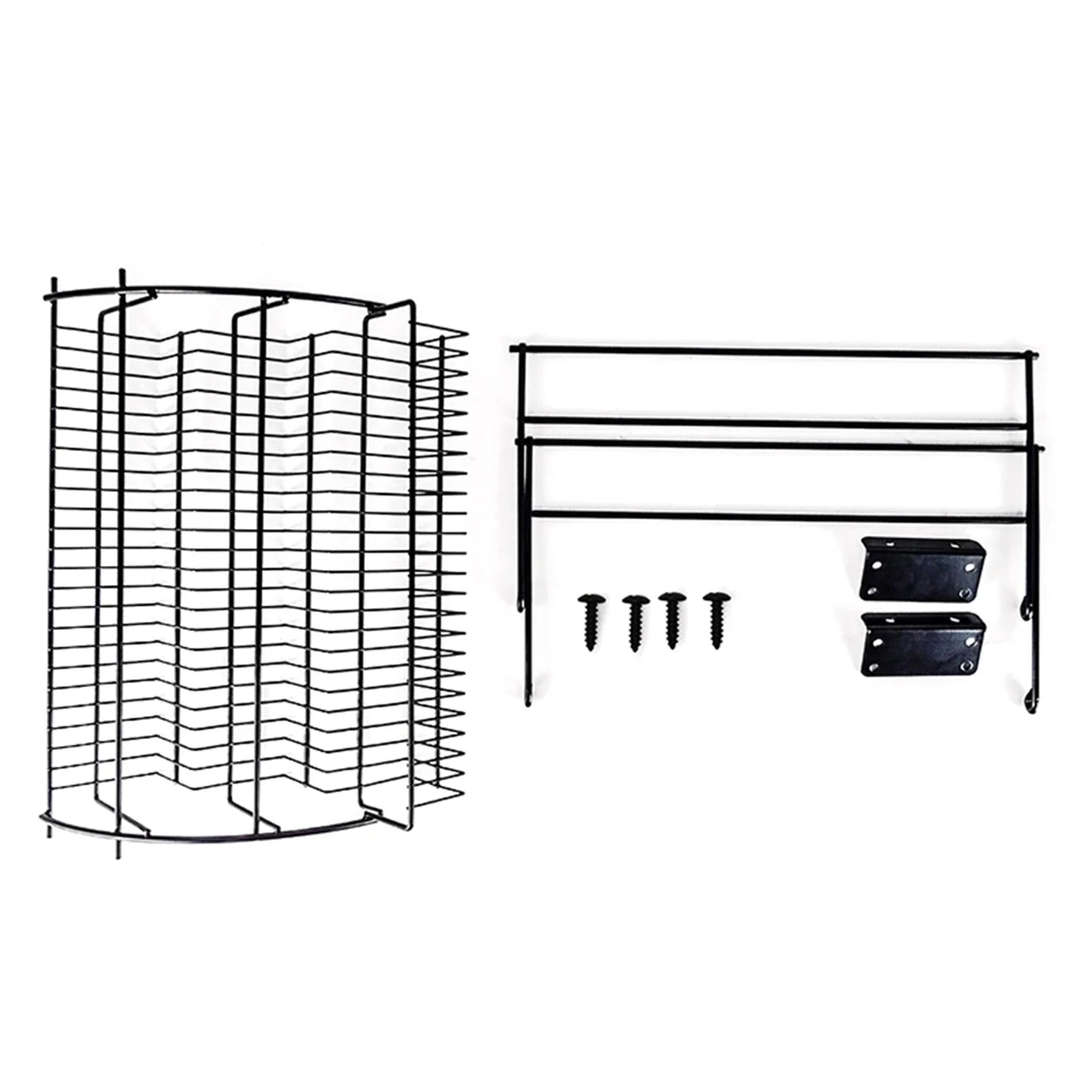 Retractable Spice Storage Organizer, Black, Max Load 11 lbs