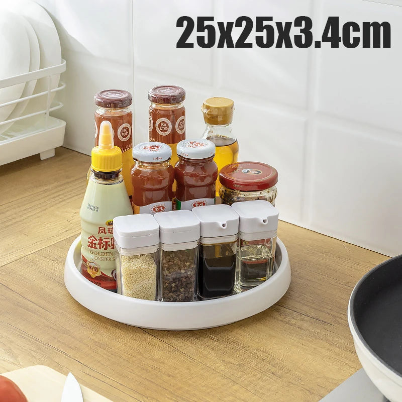 360 degree Rotating Kitchen Condiment Storage Rack