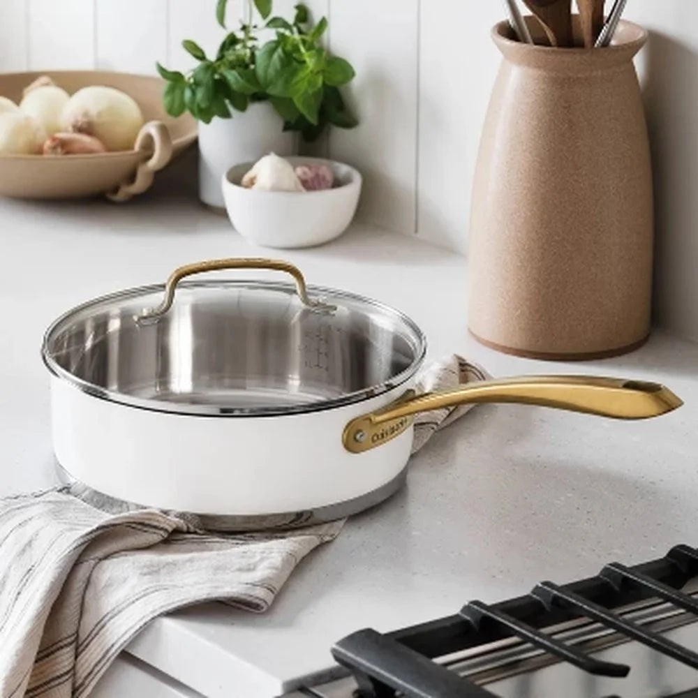 8pc Stainless Steel Cookware, Oven Safe, Dishwasher
