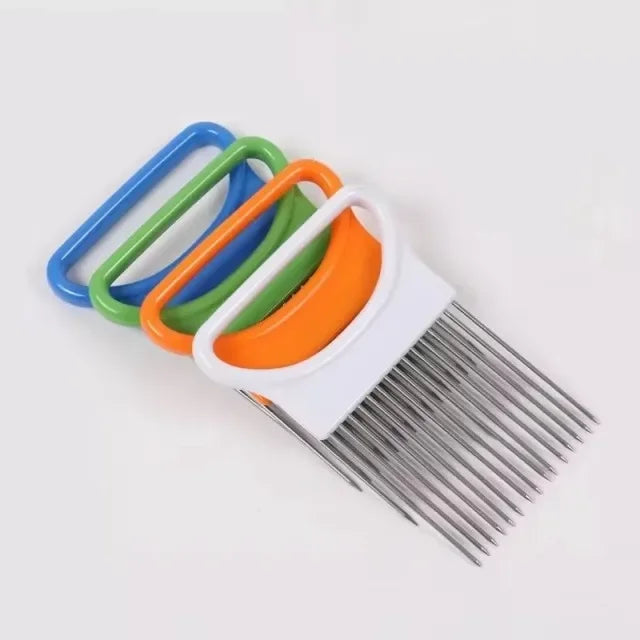Stainless Steel VeggieHolder for Safe Cutting