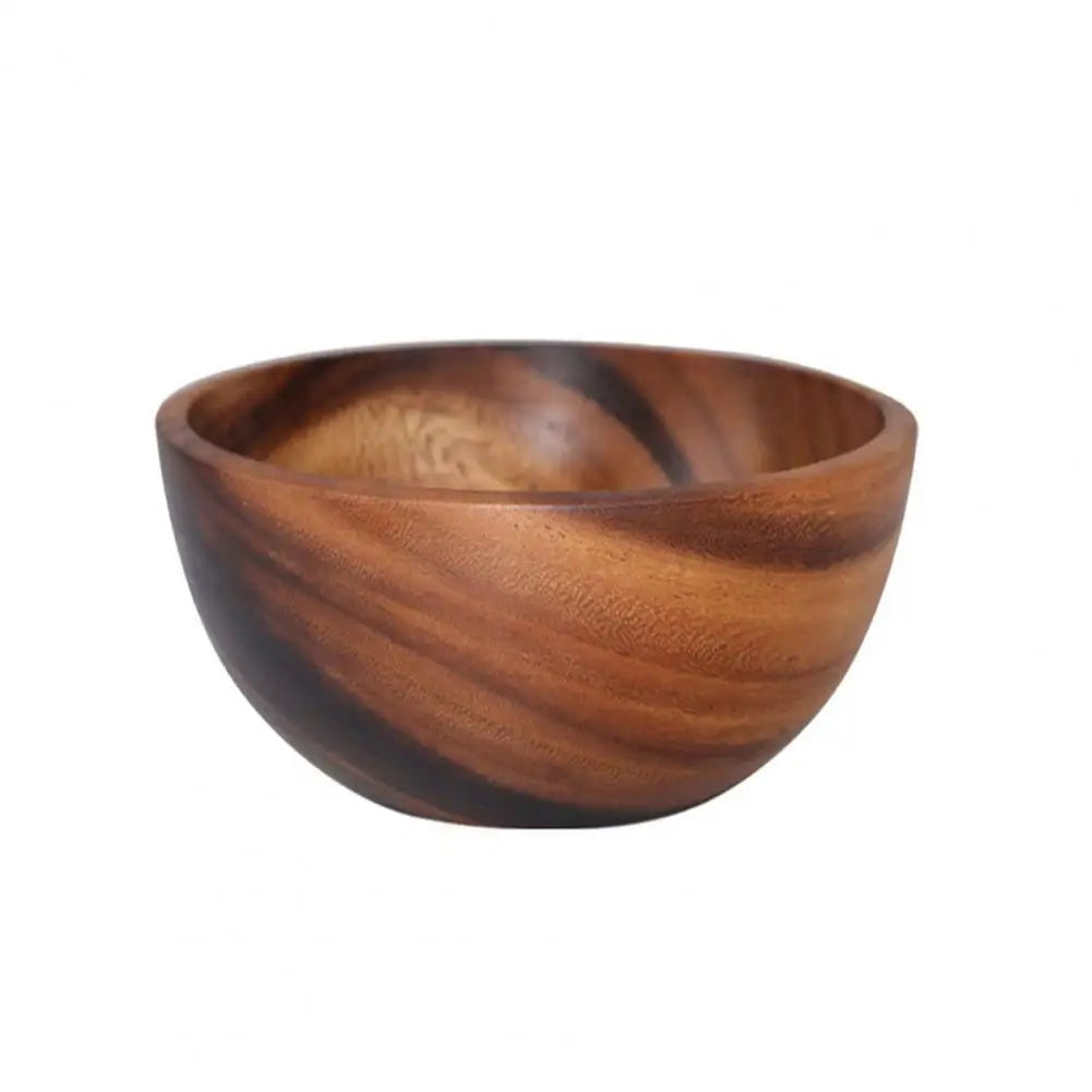 Food Grade Eco-Friendly Polished Wood Salad/Soup Bowls