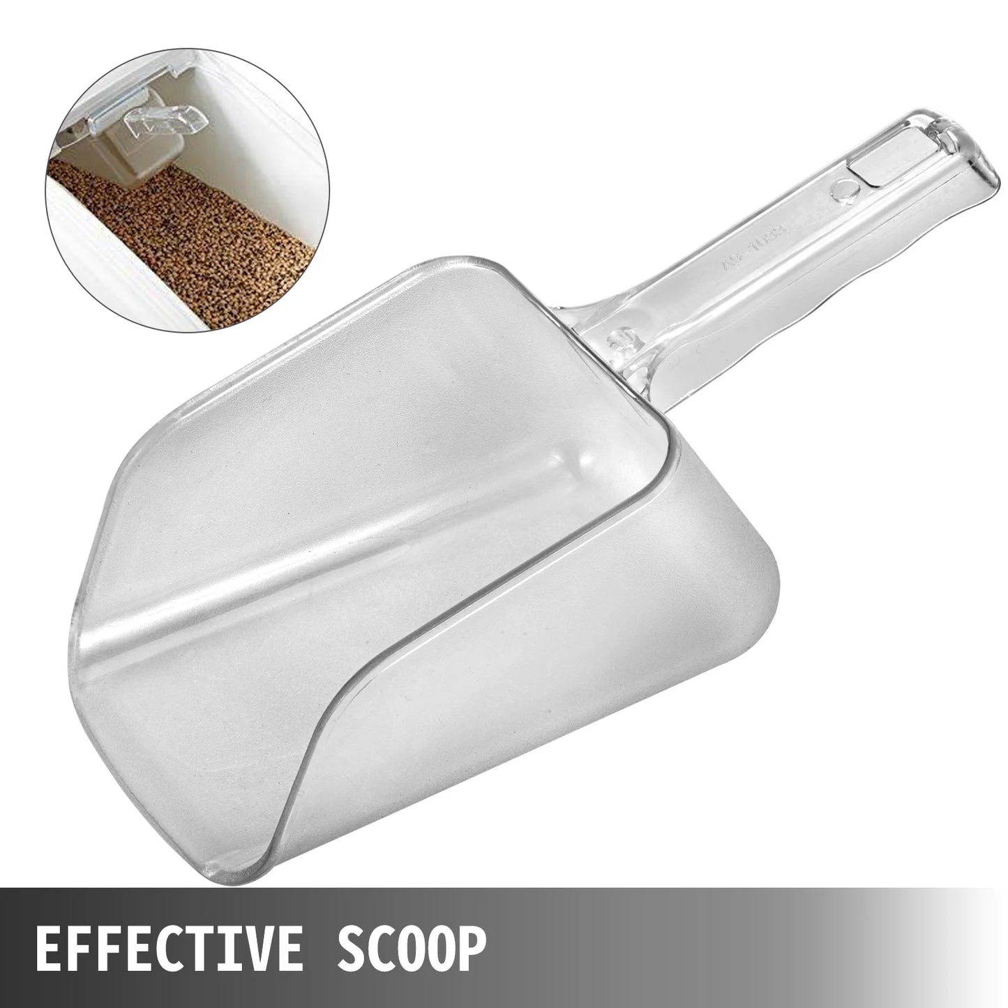 Kitchen Storage Bin w/Wheel & Scoop