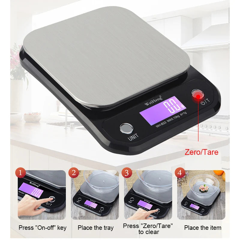 Kitchen Digital Scale with LCD Display