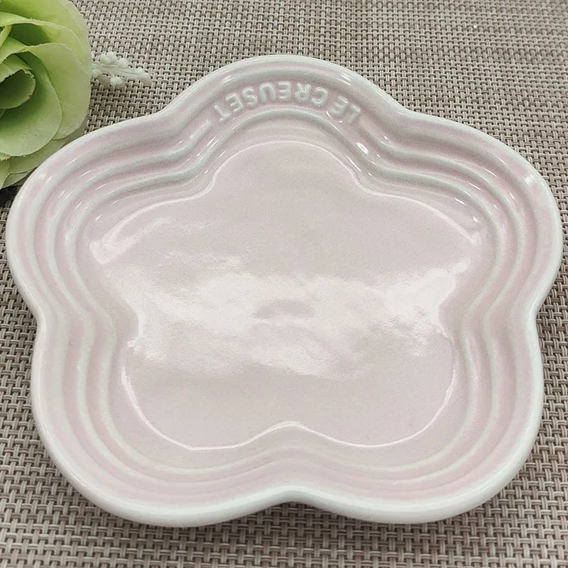Plum Blossom Plate, 5.5 in, Ceramic