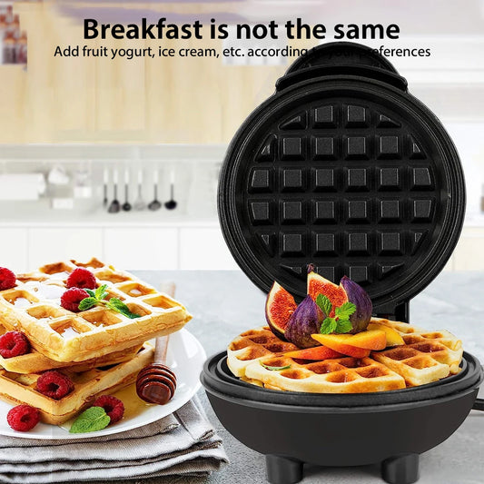 Mini Electric Waffle Maker, Non Stick