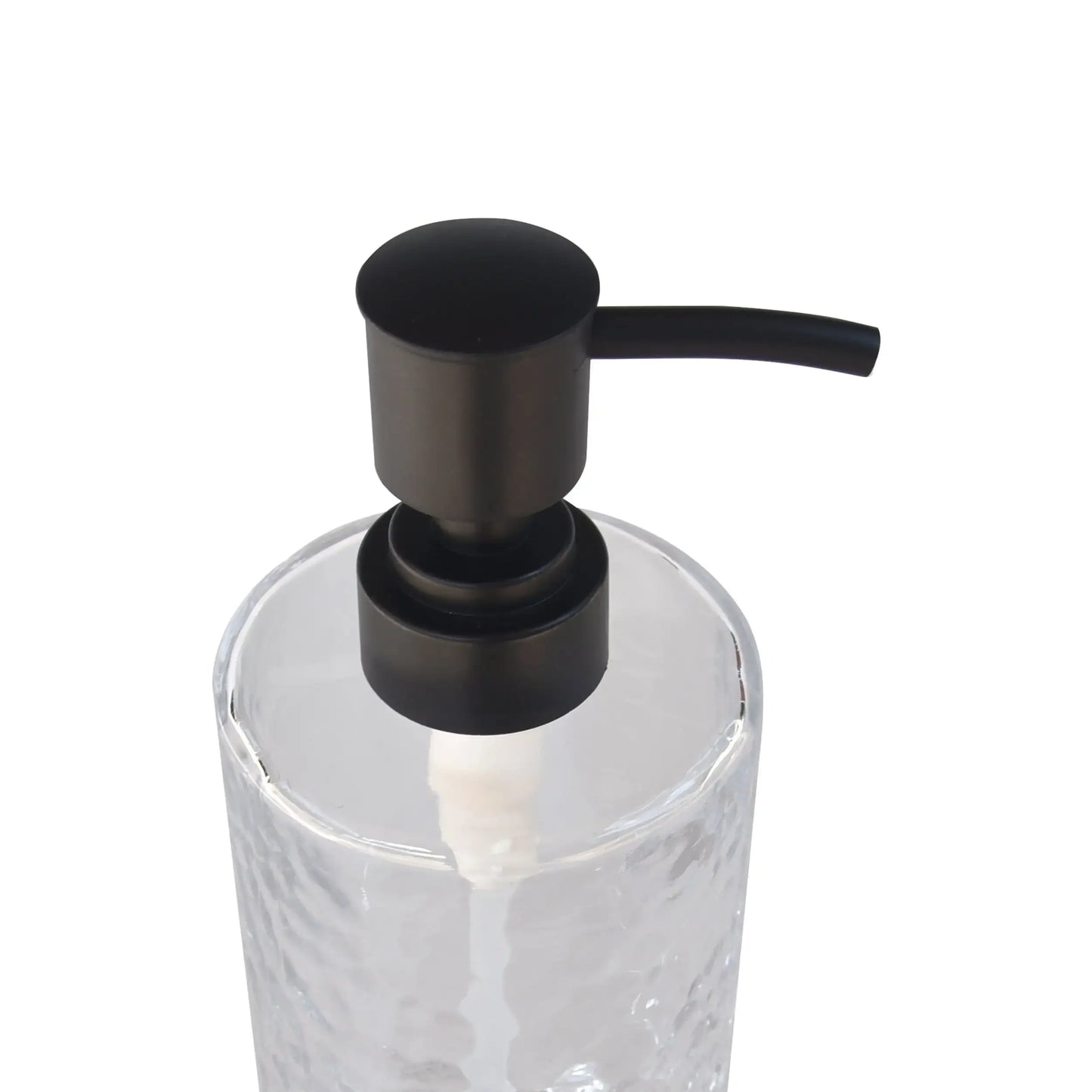 3-Pack Elegant Hammered Glass Soap Dispenser