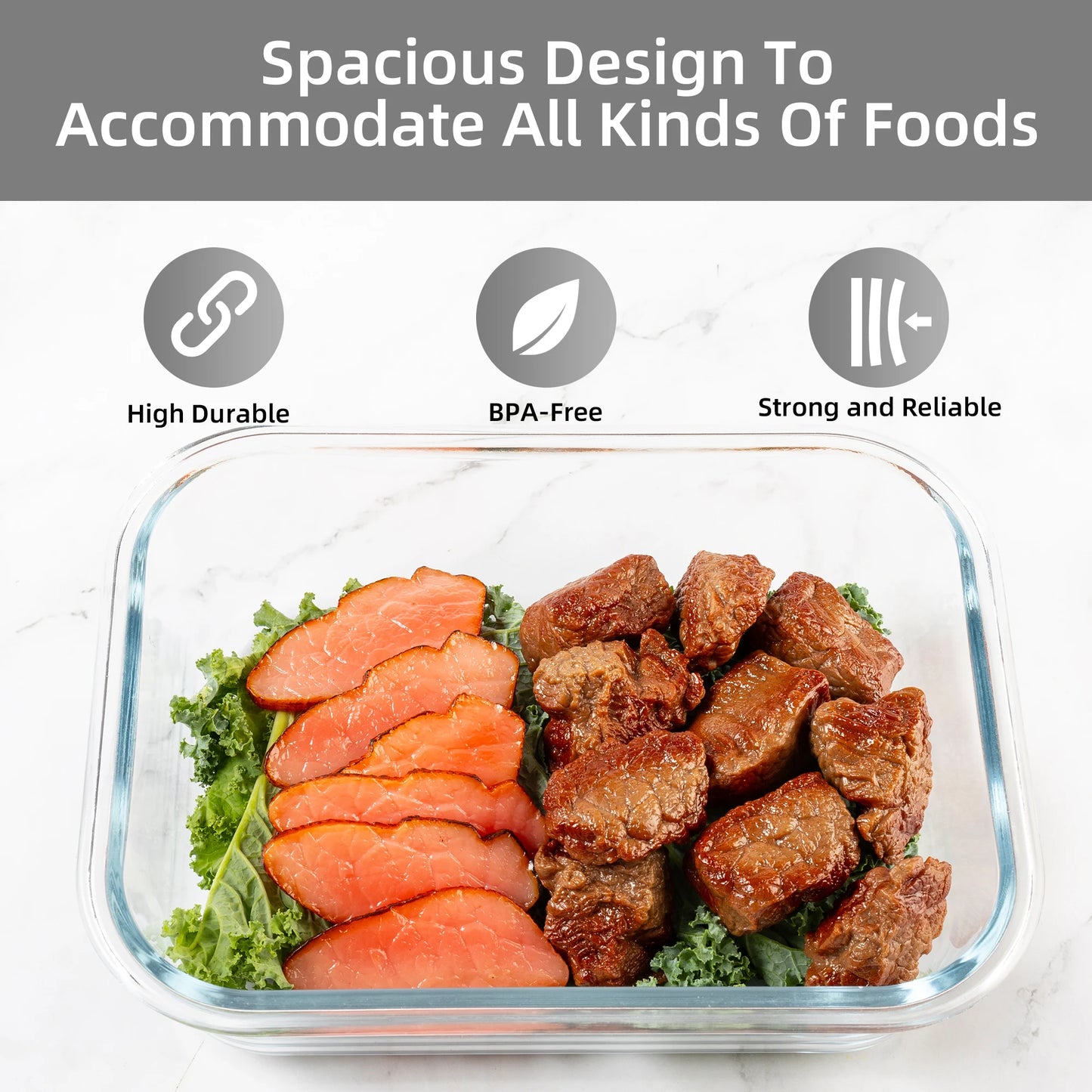 16-Pc Leakproof  Glass Food Storage Containers w/ lids,  Airtight BPA-Free, Microwave & Oven Safe