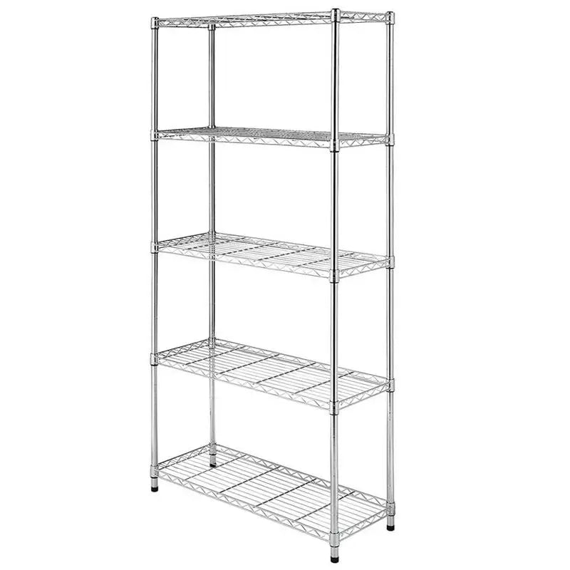 Metal Kitchen Storage Rack, Multifunctional - 4/5 Tiers