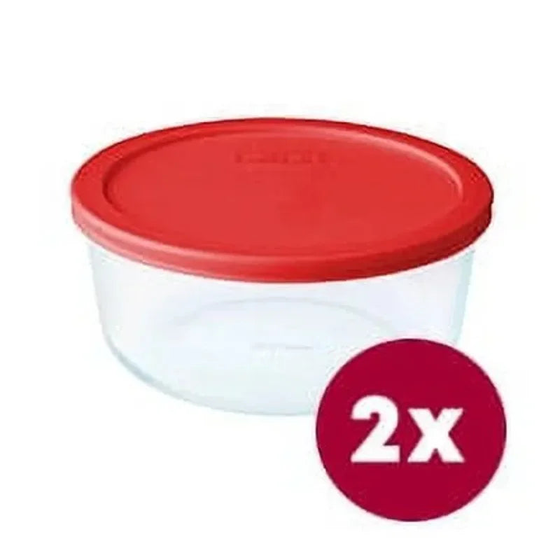 4 Cup Glass Storage Bowls