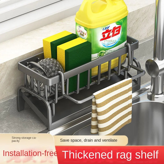 Kitchen Sink Shelf Storage Draining Rack