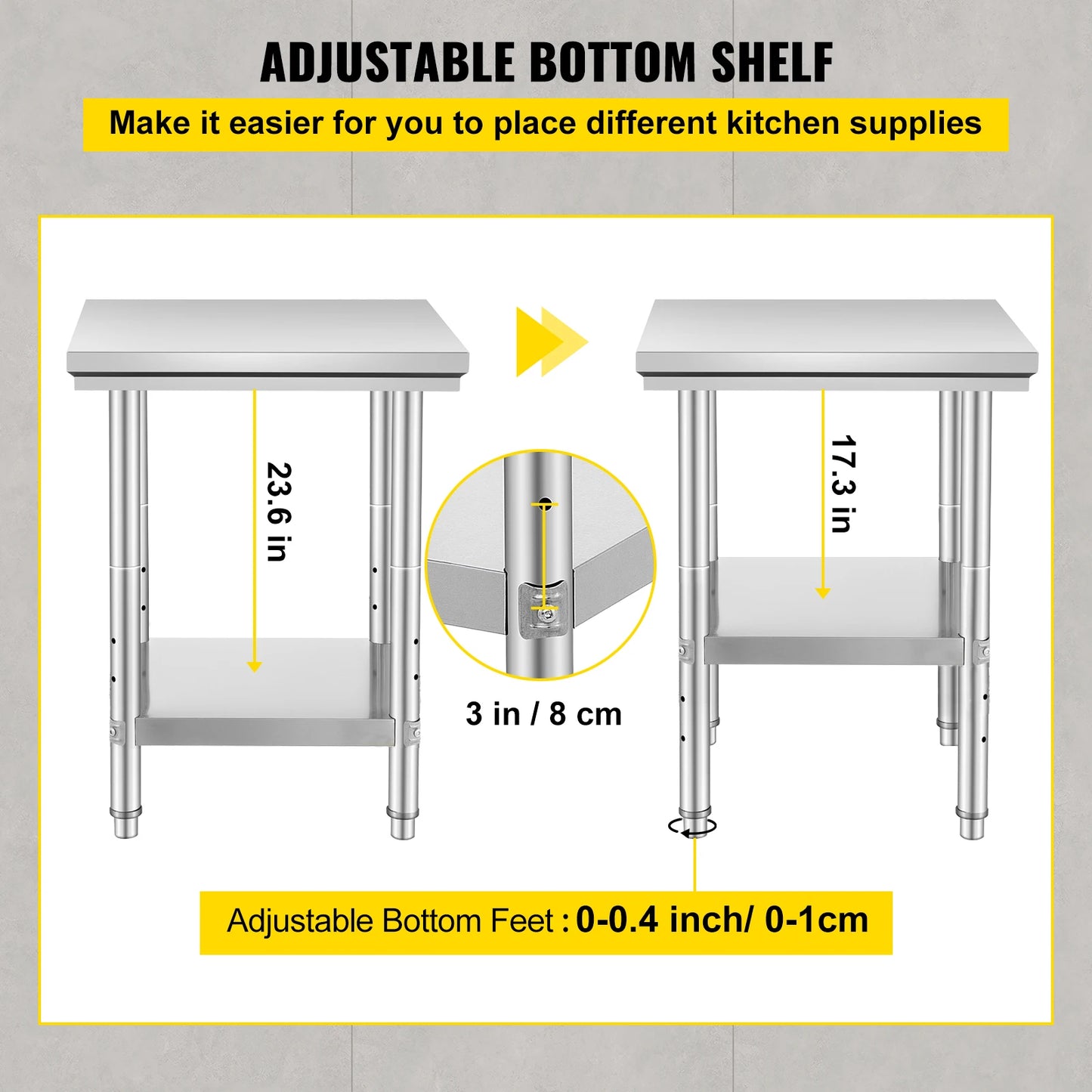 Stainless Steel Commercial Kitchen/Catering Worktable