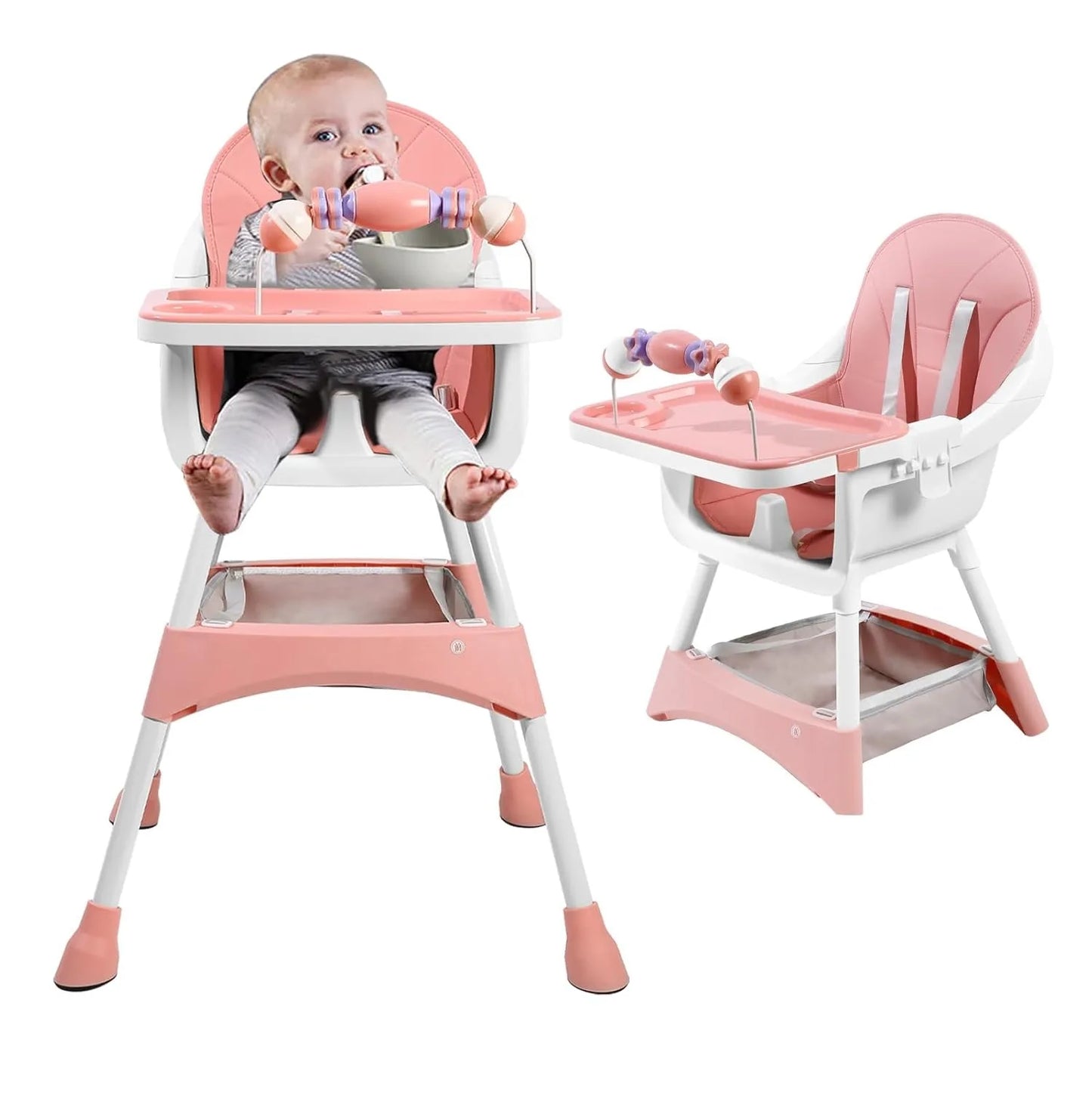Convertible Foldable High Chair – (6 Months-3 Years)