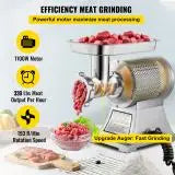 Heavy Duty Electric Meat  Grinder, Commercial