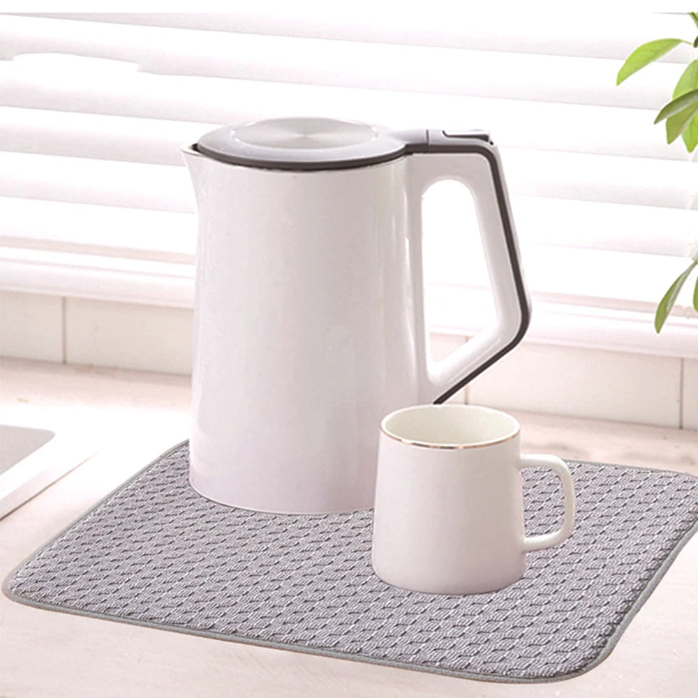 Dish Drying Mat, Microfiber, Non Slip, Heat Resistant