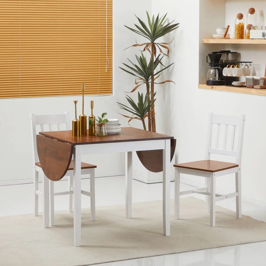 Solid Wood Kitchen Drop Leaf Table