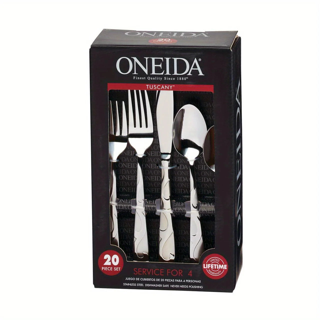 Oneida Tuscany 20 Piece Everyday Flatware Set - Service for 4
