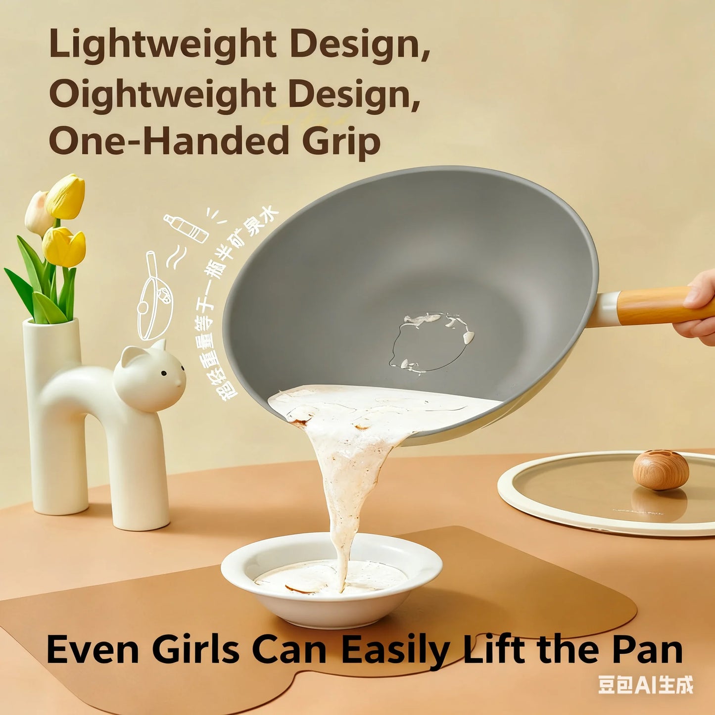 Nonstick Milk Pot with Glass Lid