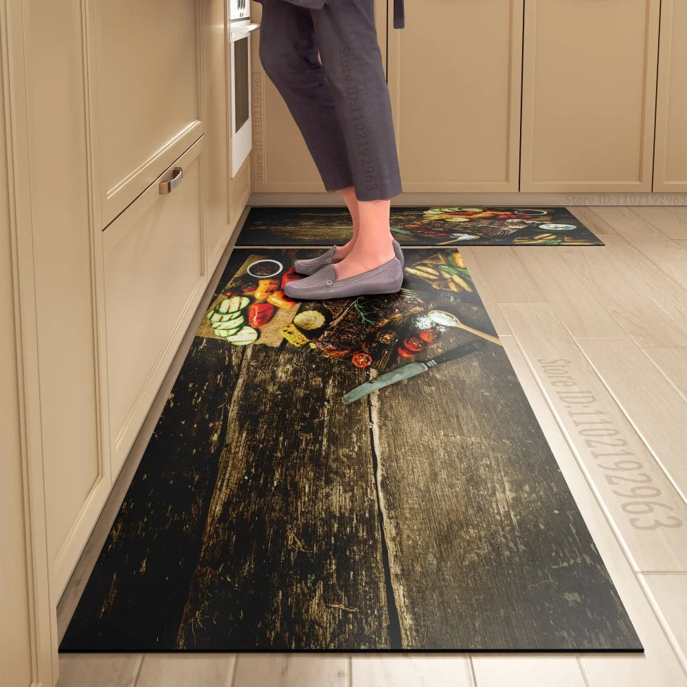 Kitchen Floor Mat, Dining Theme