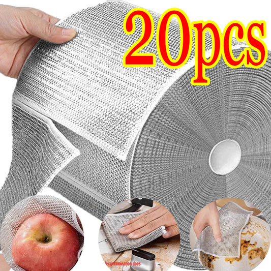Metal Microfiber Mesh Scrubbing Cloths