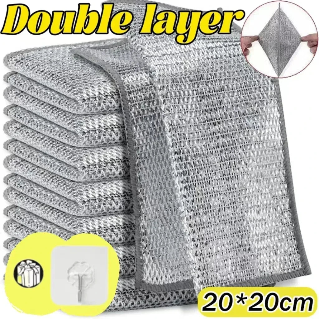 Metal Microfiber Mesh Scrubbing Cloths