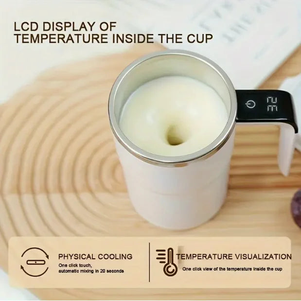 Portable Electric Automatic Coffee Mixer, USB Rechargeable