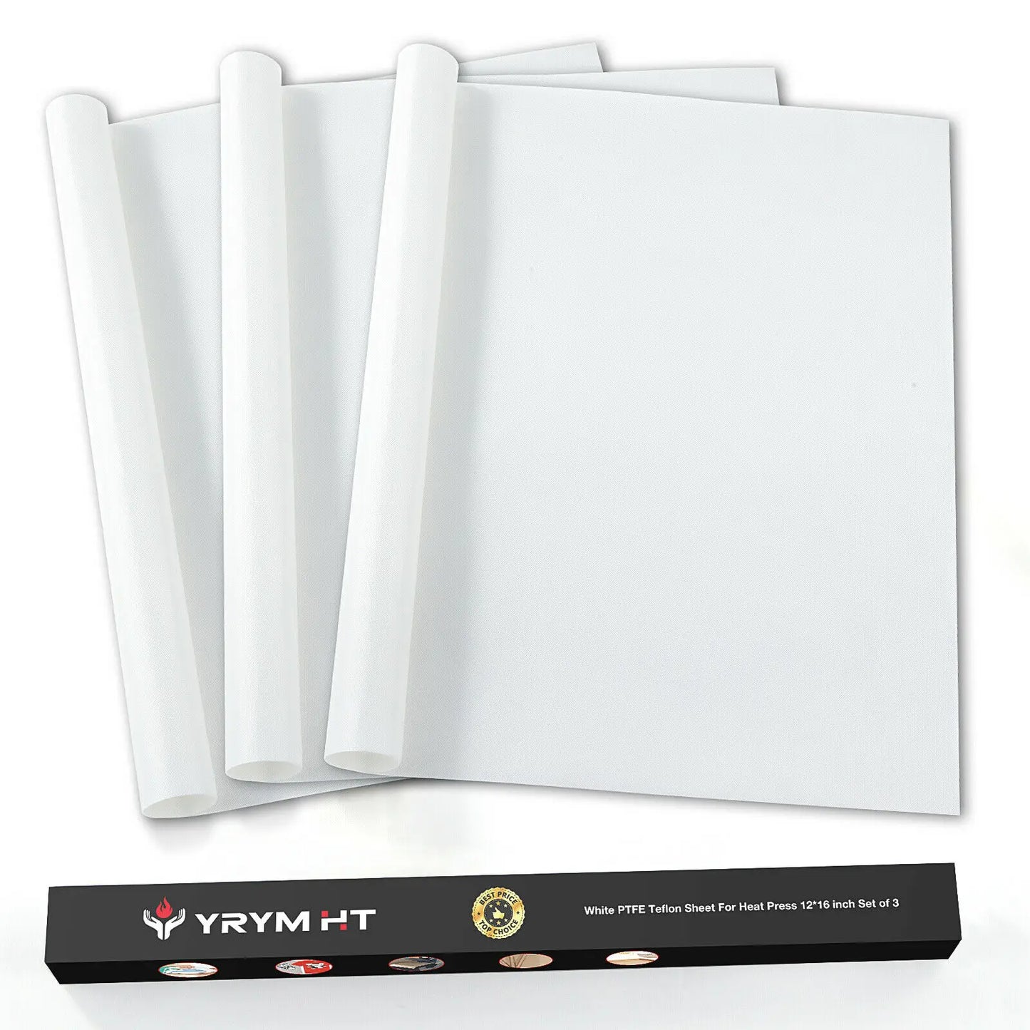 3pc Reusable Heat Resistant Oil-proof Baking Sheets